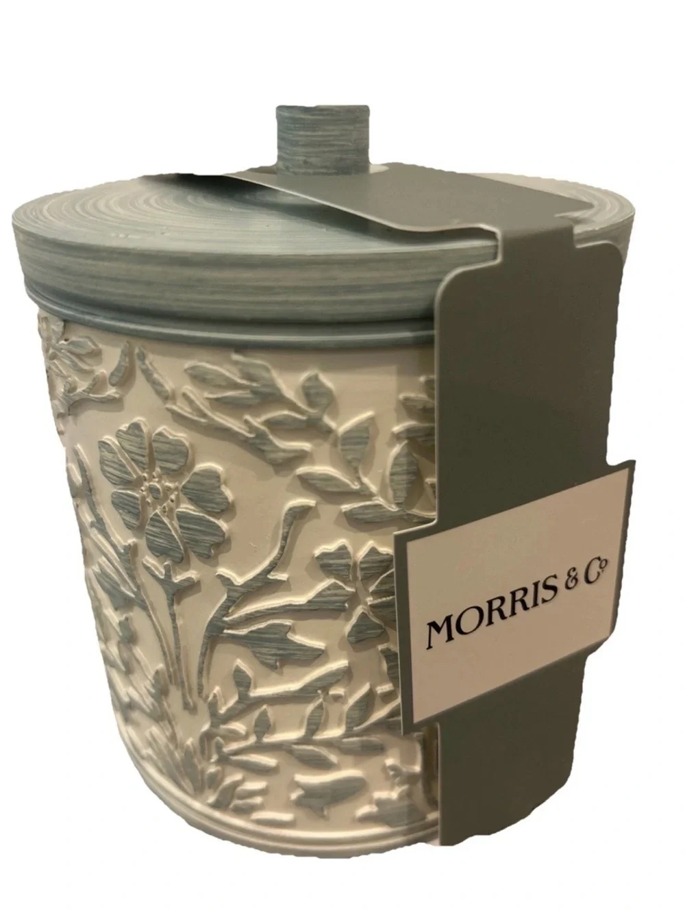 William Morris & Co Bathroom 5 Pc Textured Resin Vanity Set Seafoam Floral